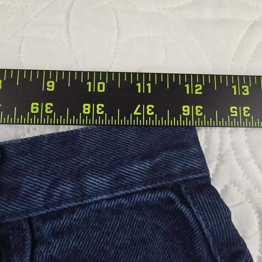 Vintage 1990's Dark Blue Denim Guess Skirt size 27 - Picture 7 of 10